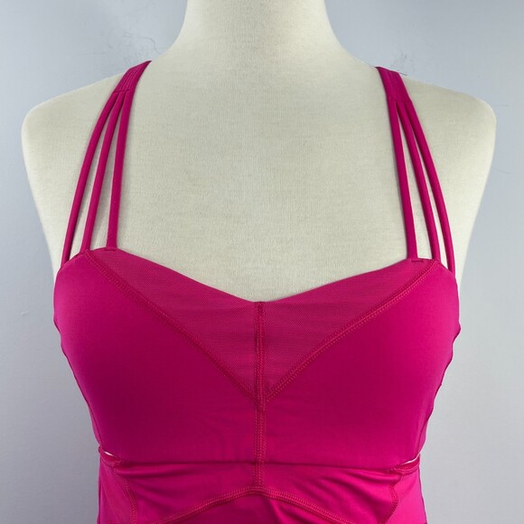 Lululemon EXQUISITE II Pink Strappy Tank Top SIZE 4 - Picture 2 of 12